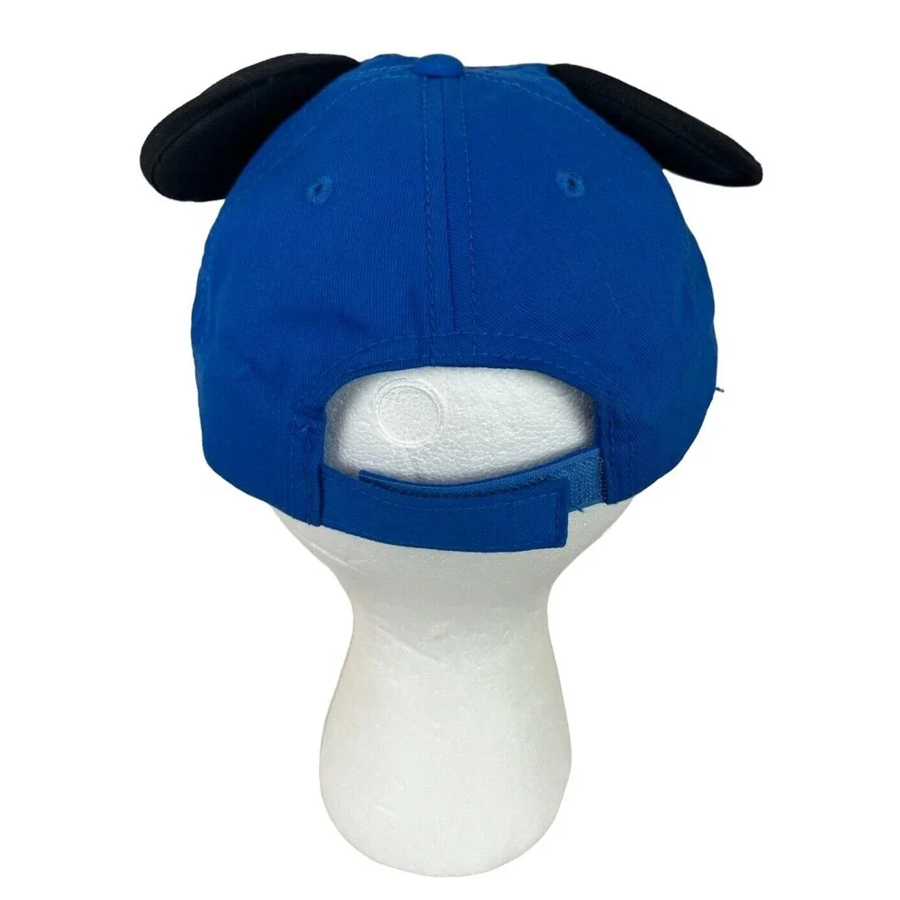 Disney Mickey Mouse Adjustable Ball Cap Hat w 3D Ears 2011 NWOT Blue & Red